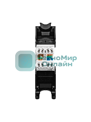 Модуль-вставка Keystone Jack RJ-45 ExeGate KJ-8P8C-U-C6-180-TL (Кат.6, неэкранированная, 180 градусов, IDC Toolless (без инструмента))