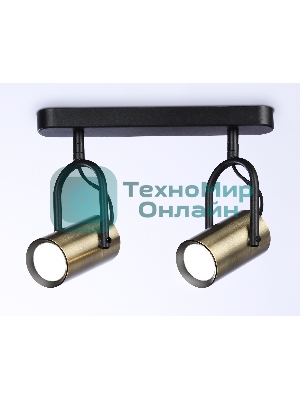 Светильник Ambrella light TA13194/2 BK/SB черный/бронза GU10/2 max 12W 260*100*195