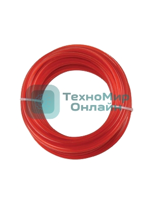 Леска для триммеров PATRIOT Duoline D 2,0мм L 15мскрученный квадрат, двухцветная, красная жила