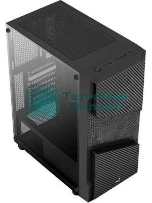 Компьютерный корпус Aerocool/Formula Menace Saturn FRGB-G-BK-v1 черный без БП ATX 4x120мм 2xUSB2.0 1xUSB3.0 audio bott PSU