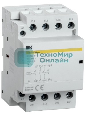 Контактор модульный КМ40-40М AC/DC IEK MKK21-40-40 IEK