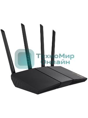 Роутер беспроводной Asus RT-AX57 AX3000 10/100/1000BASE-TX черный