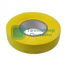 Изолента Сибртех ПВХ, 19 мм х 20 м, желтая