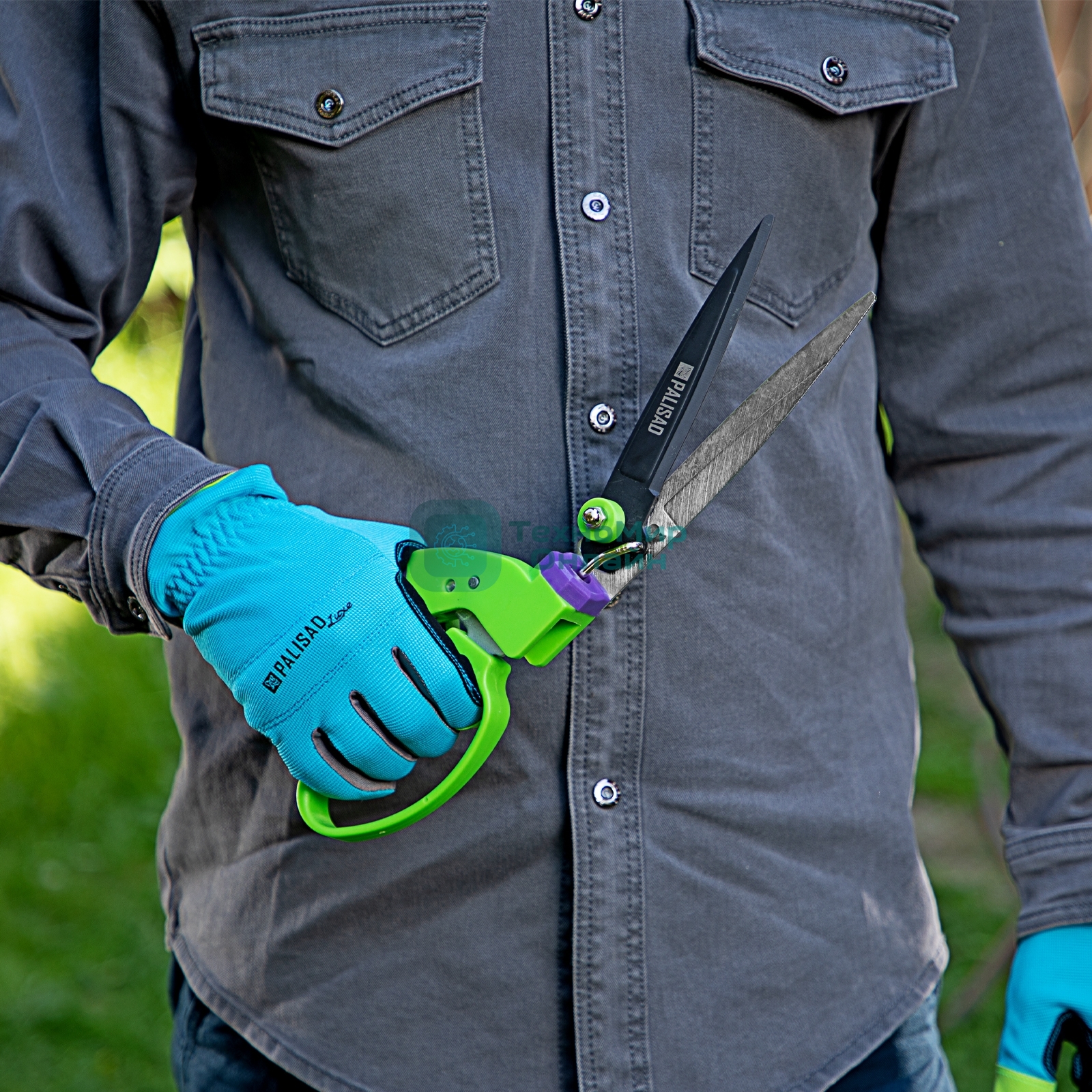 Ножницы газонные Palisad 350 мм, пластиковые обрезиненные рукоятки