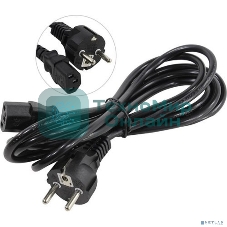 Кабель питания ExeGate Power PC-3P (Евровилка Schuko->С13) VDE-250V-3*0.75-CU, 10A, черный, 3м
