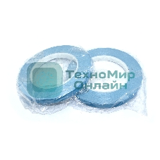 Термоскотч двусторонний 10 мм, 50 м 2 шт синий