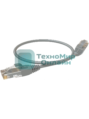 Патч-корд Sysmatrix PC 4545.5EU26.03LSZHGY U/UTP RJ-45 вил.-вилка RJ-45 cat.5e 0.3м серый LSZH