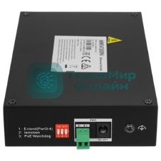 Коммутатор Hikvision DS-3T0306P 4x100Mb 2SFP 4PoE+ 120W неуправляемый