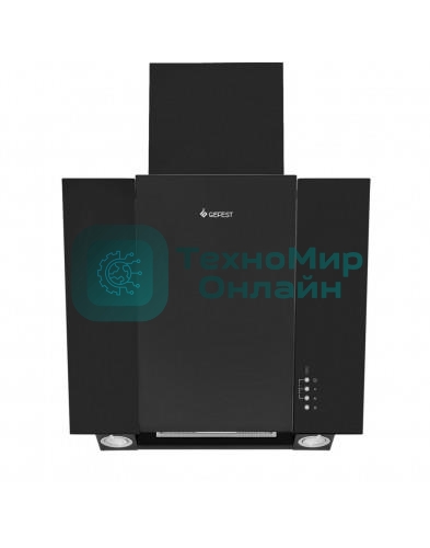 Вытяжка наклонная Gefest ВО 3503 Д2А черный, 50 см, 550 куб. м/ч, 76 дБ