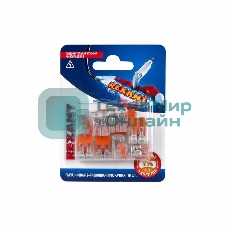 Соединительная компактная рычажковая клемма Rexant 2-проводная прозрачная (0,14-4 мм²) 10 шт.