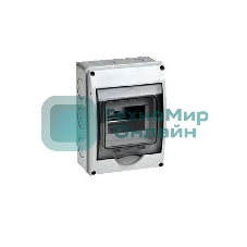 Бокс ОП Тусо 5мод. IP65 сер./дым. двер. Рувинил 69005