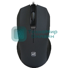 Мышь проводная Defender MM-310 черный, 1000 dpi, USB, кнопки - 3