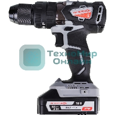 Дрель-шуруповерт ИНТЕРСКОЛ ДАУ-13/18В, 18 В, 2 Ач, 60 Нм, бесщеточный, ударный