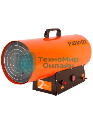 Калорифер газовый PATRIOT GS 50, 50 кВт, 872 мᵌ/ч, пьезо поджиг, редуктор, шланг., шт