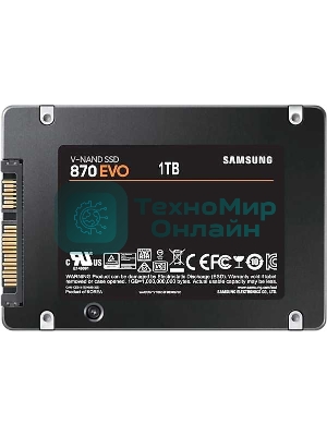 Накопитель SSD Samsung 1Tb 870 EVO Series MZ-77E1T0B/EU