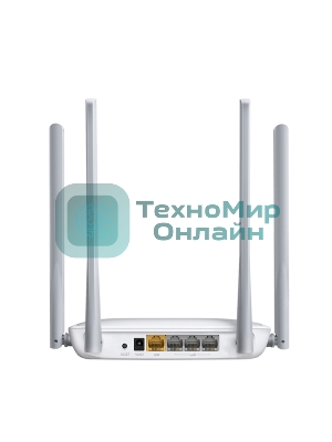 Беспроводный маршрутизатор Mercusys MW325R, 300 Мбит/с,4 порта 100 Мбит/с, 4 фиксированных антенны