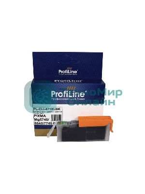 Картридж струйный ProfiLine PL-CLI-471 XLBK для принтеров Canon PIXMA MG5740/MG6840/MG7740/TS5040/TS6040/TS8040/TS9040 с чернилами Black