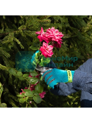 Перчатки садовые Luxe Palisad на липучке, силиконовое нанесение, размер 9