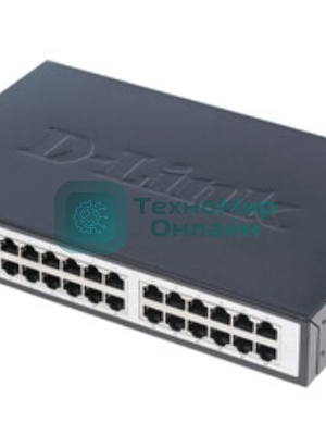 Коммутатор D-Link DGS-1024C/F6/E, 24×1 Гбит/с, неуправляемый