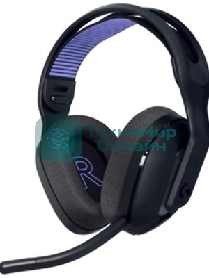 Гарнитура Logitech G522 Lightspeed чёрный, беспроводная + проводная, Bluetooth 5.3/USB, радиус 30 м, подсветка, съёмный микрофон
