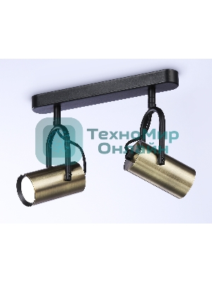 Светильник Ambrella light TA13194/2 BK/SB черный/бронза GU10/2 max 12W 260*100*195