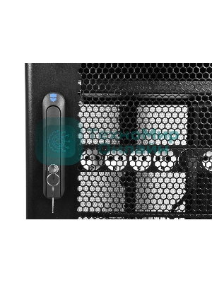 Шкаф серверныйЦМО! ПРОФ напольный 42U (800x1200) дверь перфорированная 2 шт., черный, в сборе (ШТК-СП-42.8.12-44АА-9005)