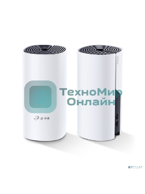 Бесшовный Mesh роутер TP-Link DECO P9 (2-PACK) AC1200 10/100/1000BASE-TX белый (упак.:2шт)