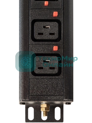 Блок распределения питания Powercom PDU-32AV24-18C3-6C9-3P верт.размещ. 18xC13 6xC19 3x32A IEC 60309 2м