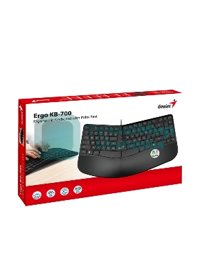 Клавиатура проводная Genius Ergo KB-700, черный, USB, 104 клавиши 31310053402