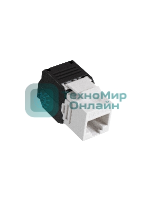 Модуль-вставка Keystone Jack RJ-45 ExeGate KJ-8P8C-U-C6A-180-TL (Кат.6A, неэкранированная, 180 градусов, IDC Toolless (без инструмента))