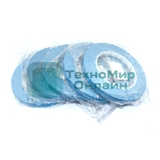 Термоскотч двусторонний 10 мм, 50 м 5 шт синий