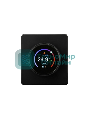 Терморегулятор Kranz KR-78-0728-3 ROUND Wi-Fi с/у оникс