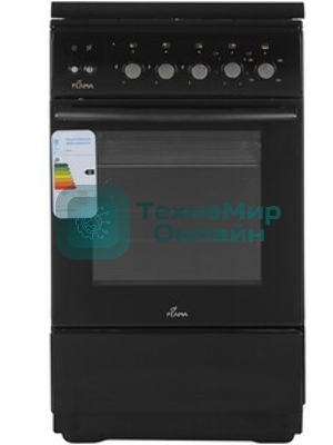 Плита Комбинированная Flama L RK 23-126 At антрацит (стеклянная крышка) реш.сталь