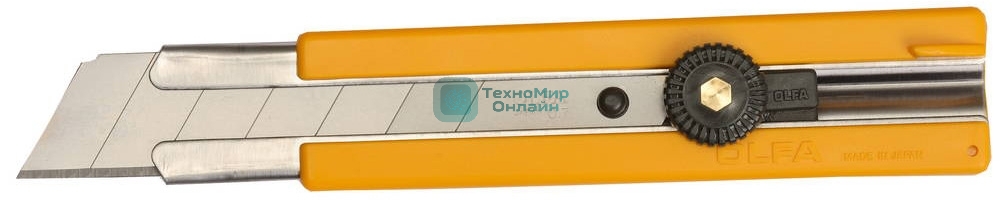 Нож Olfa с выдвижным лезвием, с резиновыми накладками, 25мм OL-H-1