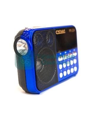 Радиоприемник Сигнал РП-224, бат. 3*АА (не в компл.), 220V, акб 400мА/ч, USB, SD, дисплей, фонарик