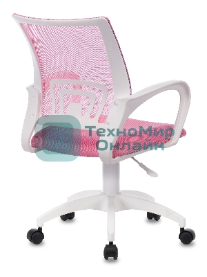 Кресло Бюрократ CH-W695NLT TW-06A TW-13A розовый, сетка/ткань, 120 кг, механизм качания