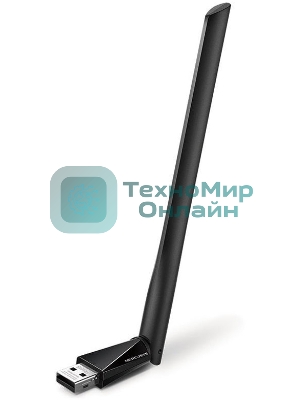 Двухдиапазонный Wi-Fi USB адаптер Mercusys MU6H AC650 высокого усиления