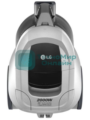 Пылесос LG VC5420NNTS серебристый/черный, 380/2000 Вт, уборка сухая, пылесборник контейнер 1.3 л