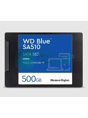 Накопитель SSD WD Blue SA510 WDS500G3B0A, 500GB, SATA III, 2.5