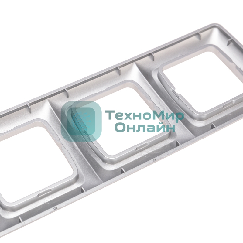 Рамка Kranz 4-я DEA горизонтальная Серебряный металлик