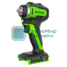 Гайковерт ударный аккумуляторный GreenWorks GD24IW200, 24v, 200 Нм, без АКБ и ЗУ (3803607)