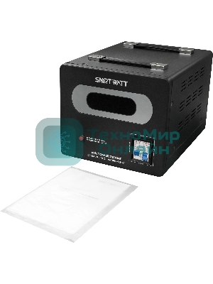 Напольный стабилизатор напряжения SMARTWATT AVR TOWER 3000RF (140W - 260W, 3000VA, 3 кВт, 50-60 Гц, LED-дисплей, релейны