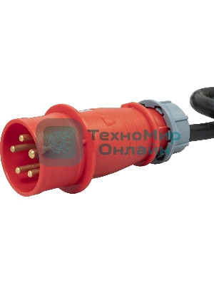 Блок распределения питания Powercom PDU-32AV24-18C3-6C9-3P верт.размещ. 18xC13 6xC19 3x32A IEC 60309 2м