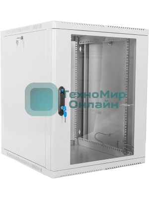 Шкаф ЦМО телекоммуникационный настенный сварной 15U (600 500) съемные стенки, дверь стекло