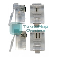 Коннектор RJ12 LANMASTER д/кабеля 6-ти контактный, 100 шт.