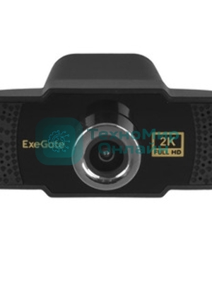 Веб-камера ExeGate BusinessPro C922 2K 2560x1440, 30 кадр/с, USB Type-A, микрофон (шумоподавление), универсальное крепление, штатив в комплекте