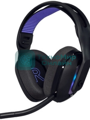 Гарнитура Logitech G522 Lightspeed чёрный, беспроводная + проводная, Bluetooth 5.3/USB, радиус 30 м, подсветка, съёмный микрофон