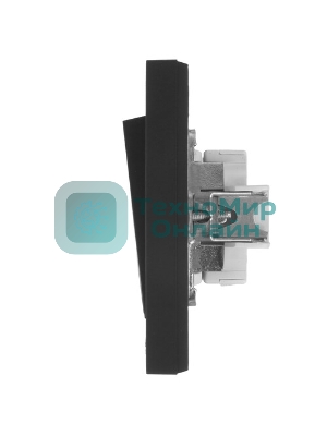 Выключатель 2-кл. СП AtlasDesign 10А IP20 (сх. 5) 10AX в сборе карбон SchE ATN001052
