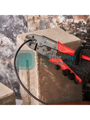 Кримпер комбинированный Rexant для обжима изолированных и штыревых наконечников 0.5 - 2.5 мм² (HT-02525)