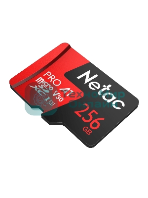 Флеш карта NeTac Карта памяти Netac MicroSD P500 Extreme Pro 256Gb, Retail version card only